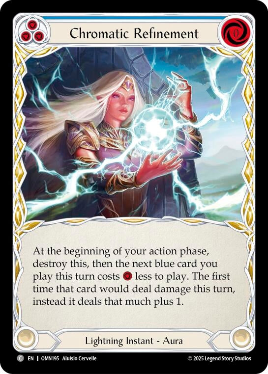 Image for Chromatic Refinement (Blue) (OMN195) (Omens of the Third Age) - Flesh and Blood TCG