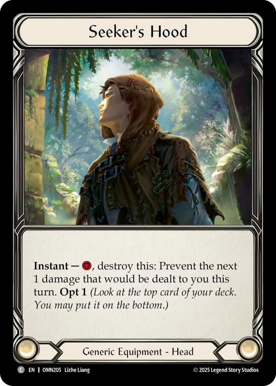 Image for Seekers Hood (OMN205) (Omens of the Third Age) - Flesh and Blood TCG