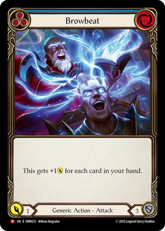 Image for Browbeat (Blue) (OMN213) (Omens of the Third Age) - Flesh and Blood TCG