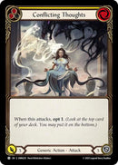 Image for Conflicting Thoughts (Yellow) (OMN220) (Omens of the Third Age) - Flesh and Blood TCG