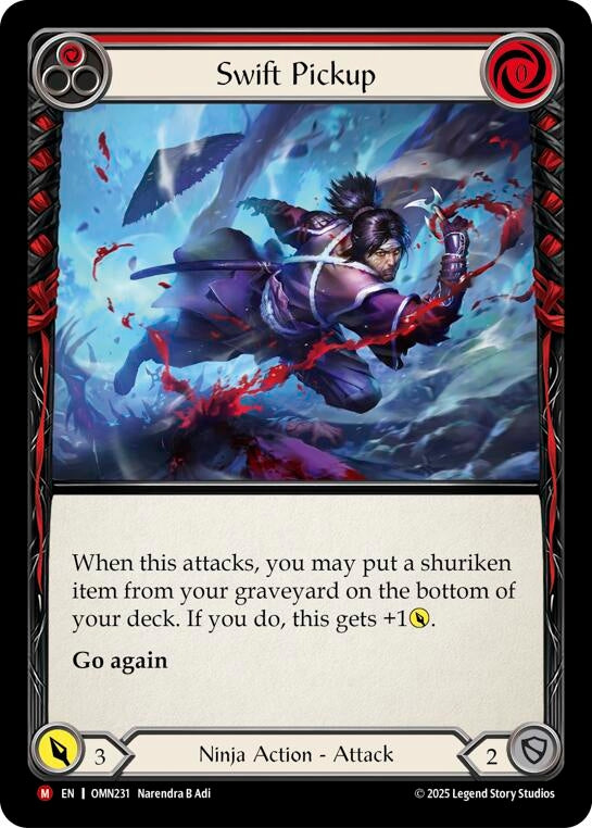 Image for Swift Pickup (Red) (OMN231) (Omens of the Third Age) - Flesh and Blood TCG