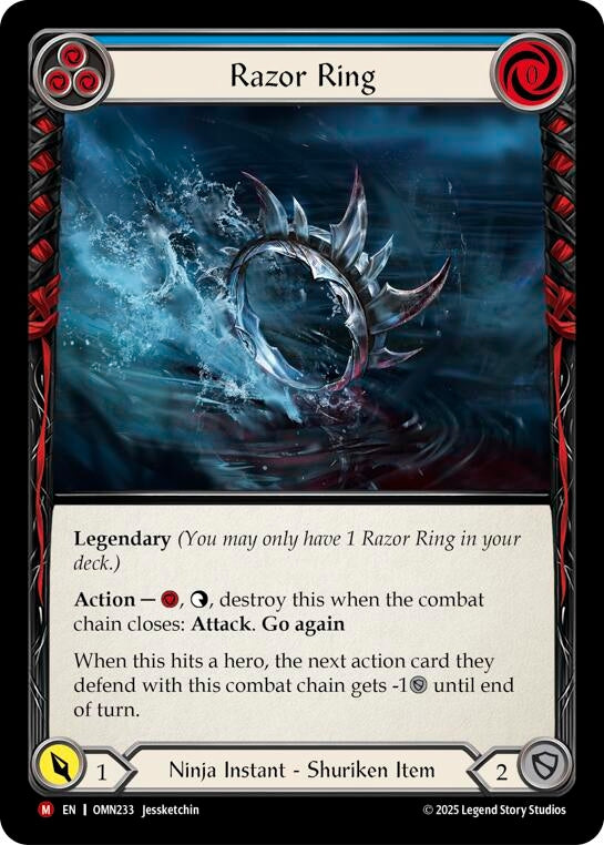 Image for Razor Ring (Blue) (OMN233) (Omens of the Third Age) - Flesh and Blood TCG