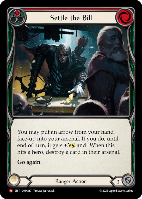 Image for Settle The Bill (Red) (OMN237) (Omens of the Third Age) - Flesh and Blood TCG