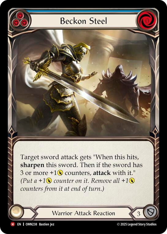 Image for Beckon Steel (Blue) (OMN238) (Omens of the Third Age) - Flesh and Blood TCG