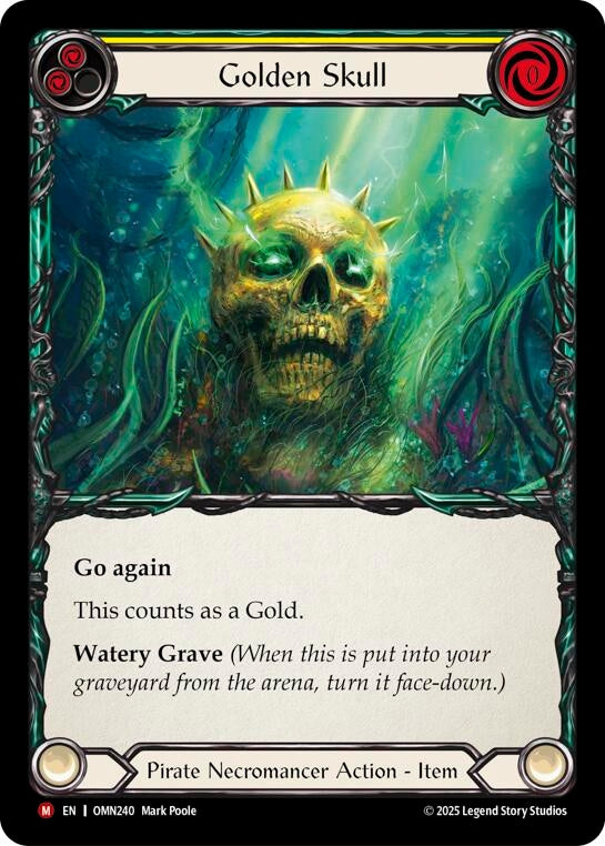 Image for Golden Skull (Yellow) (OMN240) (Omens of the Third Age) - Flesh and Blood TCG