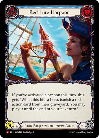 Image for Red Lure Harpoon (Blue) (OMN241) (Omens of the Third Age) - Flesh and Blood TCG