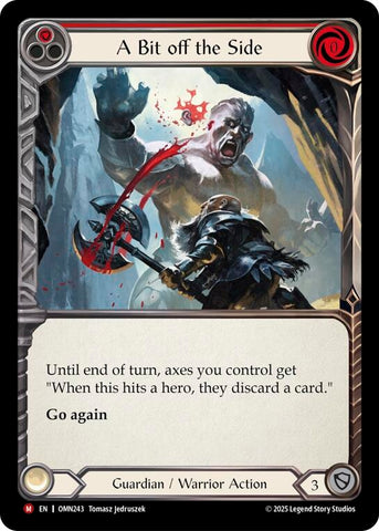 Image for A Bit Off The Side (Red) (OMN243) (Omens of the Third Age) - Flesh and Blood TCG