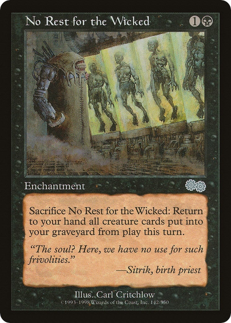 No Rest for the Wicked (142) [USG]