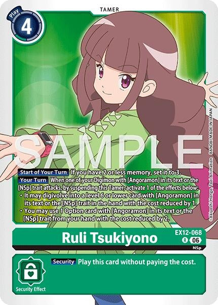 Image for Ruli Tsukiyono (EX12-068 R) (Digital World Shambala) (EX-12) - Digimon Card Game