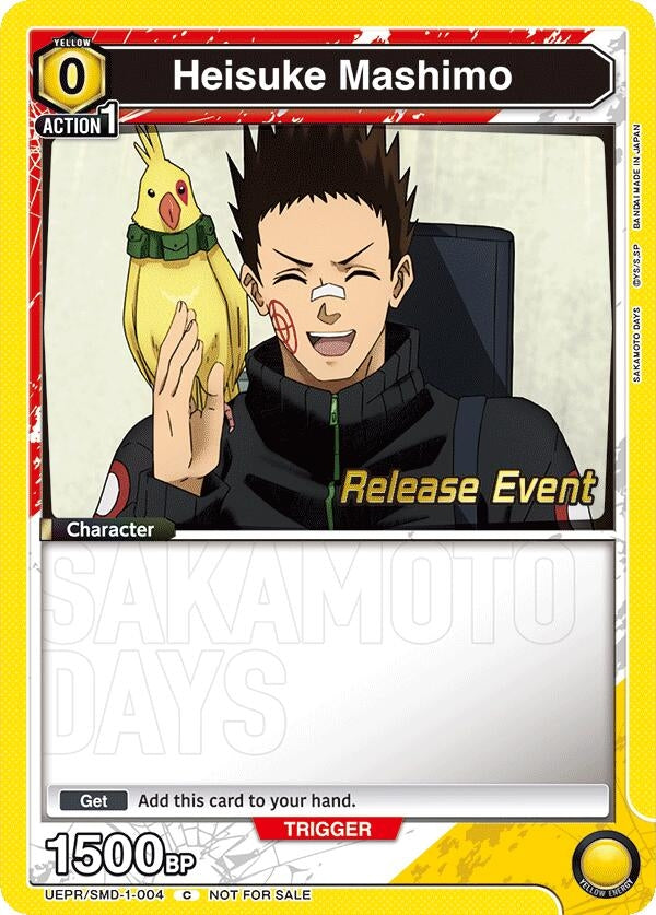 Image for Heisuke Mashimo (004) (Release Event) (UE19BT/SMD-1-004) (UE19BT: SAKAMOTO DAYS Release Event Cards) - Union Arena