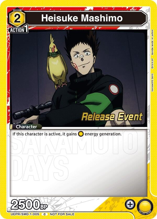 Image for Heisuke Mashimo (005) (Release Event) (UE19BT/SMD-1-005) (UE19BT: SAKAMOTO DAYS Release Event Cards) - Union Arena