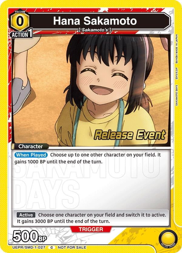 Image for Hana Sakamoto (Release Event) (UE19BT/SMD-1-027) (UE19BT: SAKAMOTO DAYS Release Event Cards) - Union Arena