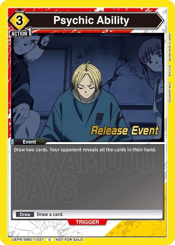 Image for Psychic Ability (Release Event) (UE19BT/SMD-1-037) (UE19BT: SAKAMOTO DAYS Release Event Cards) - Union Arena