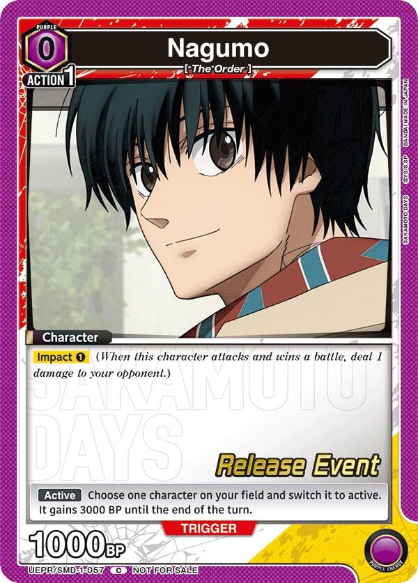 Image for Nagumo (057) (Release Event) (UE19BT/SMD-1-057) (UE19BT: SAKAMOTO DAYS Release Event Cards) - Union Arena