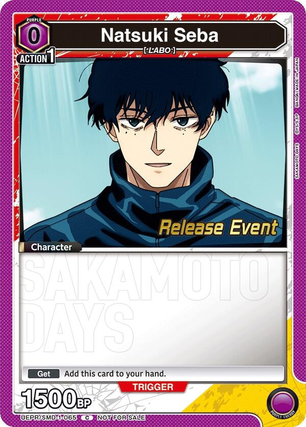 Image for Natsuki Seba (065) (Release Event) (UE19BT/SMD-1-065) (UE19BT: SAKAMOTO DAYS Release Event Cards) - Union Arena
