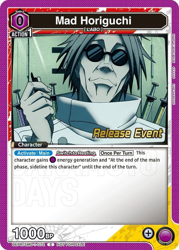 Image for Mad Horiguchi (Release Event) (UE19BT/SMD-1-072) (UE19BT: SAKAMOTO DAYS Release Event Cards) - Union Arena