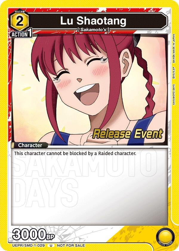 Image for Lu Shaotang (029) (Release Event) (UE19BT/SMD-1-029) (UE19BT: SAKAMOTO DAYS Release Event Cards) - Union Arena