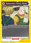 Image for Sakamoto Family Motto (Release Event) (UE19BT/SMD-1-036) (UE19BT: SAKAMOTO DAYS Release Event Cards) - Union Arena