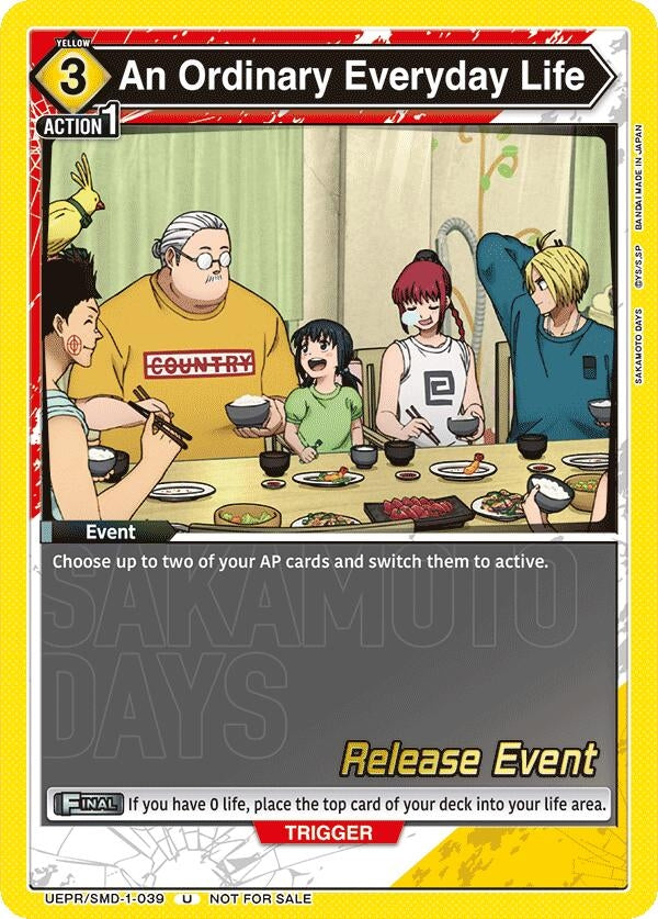 Image for An Ordinary Everyday Life (Release Event) (UE19BT/SMD-1-039) (UE19BT: SAKAMOTO DAYS Release Event Cards) - Union Arena