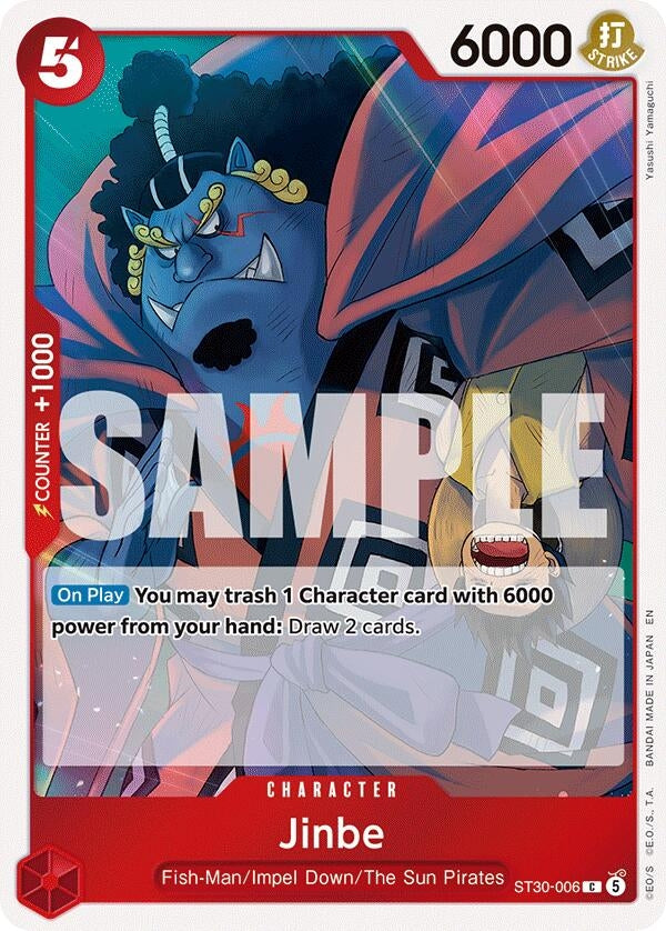 Image for Jinbe (ST30-006) (Starter Deck EX: Luffy & Ace) - One Piece Card Game