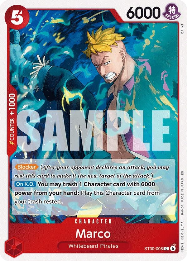 Image for Marco (ST30-008) (Starter Deck EX: Luffy & Ace) - One Piece Card Game
