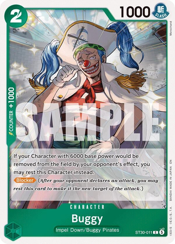 Image for Buggy (ST30-011) (Starter Deck EX: Luffy & Ace) - One Piece Card Game