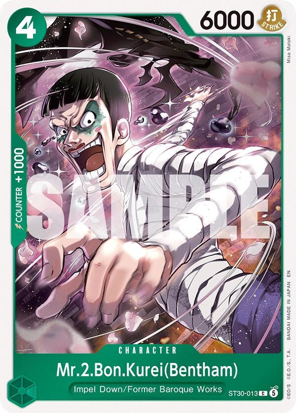 Image for Mr.2.Bon.Kurei(Bentham) (ST30-013) (Starter Deck EX: Luffy & Ace) - One Piece Card Game