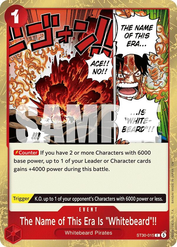 Image for The Name of This Era Is "Whitebeard"!! (ST30-015) (Starter Deck EX: Luffy & Ace) - One Piece Card Game