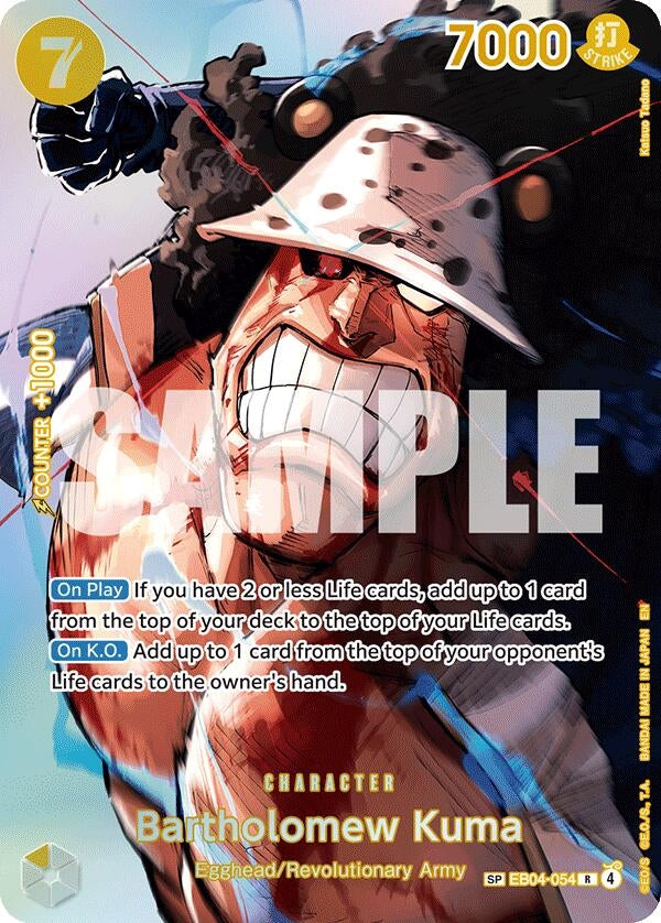 Image for Bartholomew Kuma (SP) (EB04-054) (The Time of Battle) - One Piece Card Game