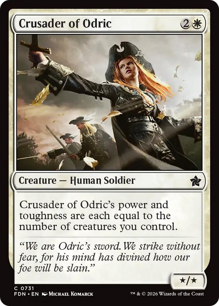 Image for Crusader of Odric (0731) (731) (Foundations) - Magic: The Gathering
