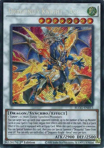 Image for Dragunity Knight - Areus (BLGG-EN013) (Battles of Legend: Glorious Gallery) - YuGiOh