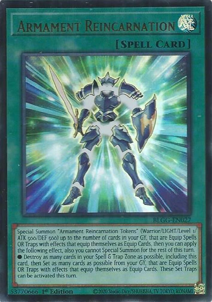 Image for Armament Reincarnation (BLGG-EN027) (Battles of Legend: Glorious Gallery) - YuGiOh