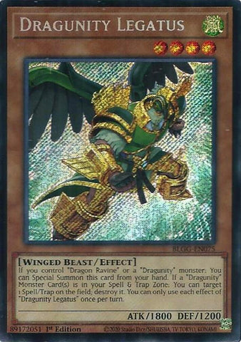 Image for Dragunity Legatus (BLGG-EN075) (Battles of Legend: Glorious Gallery) - YuGiOh