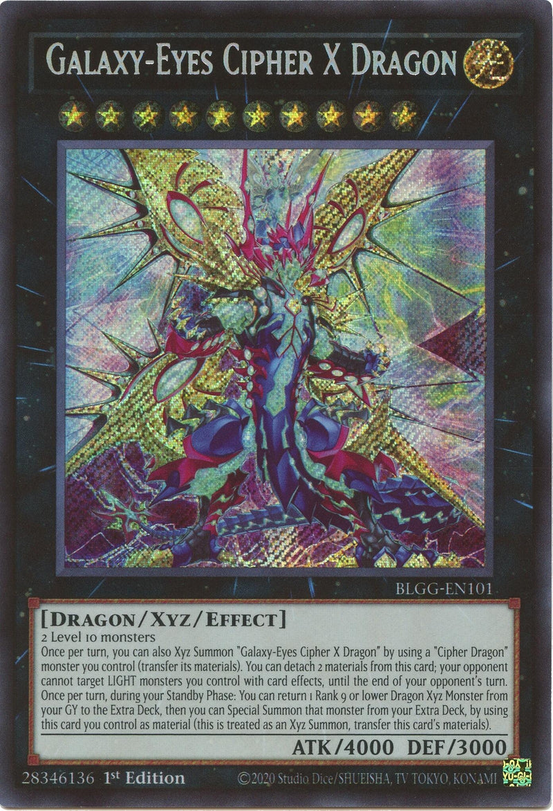 Image for Galaxy-Eyes Cipher X Dragon (BLGG-EN101) (Battles of Legend: Glorious Gallery) - YuGiOh