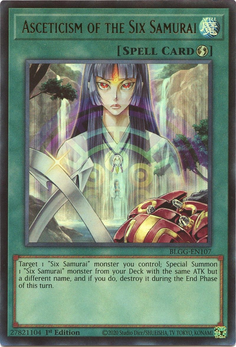 Image for Asceticism of the Six Samurai (BLGG-EN107) (Battles of Legend: Glorious Gallery) - YuGiOh