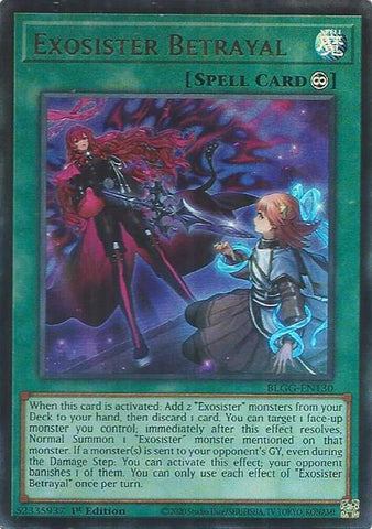 Image for Exosister Betrayal (BLGG-EN130) (Battles of Legend: Glorious Gallery) - YuGiOh
