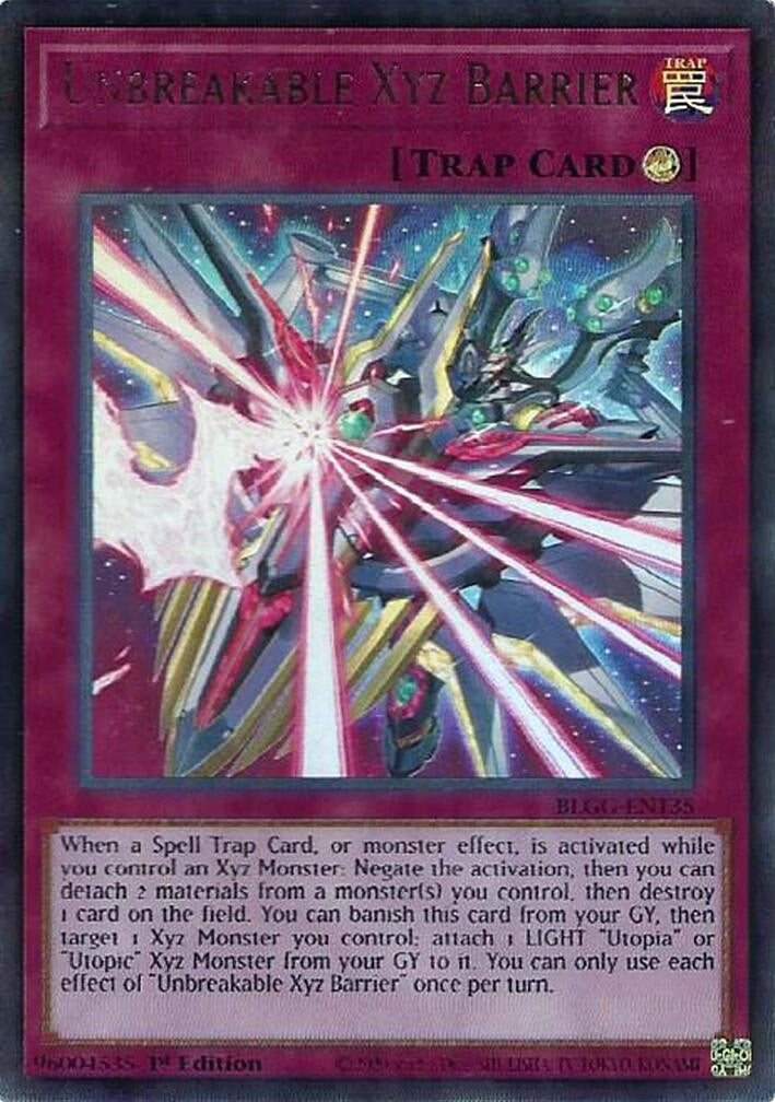 Image for Unbreakable Xyz Barrier (BLGG-EN135) (Battles of Legend: Glorious Gallery) - YuGiOh