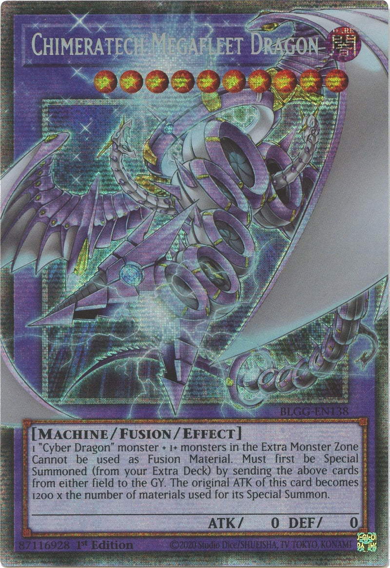 Image for Chimeratech Megafleet Dragon (Starlight Rare) (BLGG-EN138) (Battles of Legend: Glorious Gallery) - YuGiOh