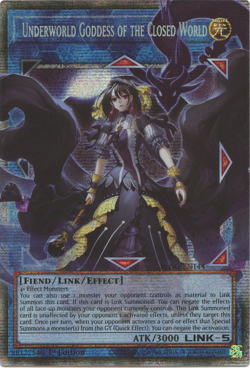 Image for Underworld Goddess of the Closed World (Starlight Rare) (BLGG-EN144) (Battles of Legend: Glorious Gallery) - YuGiOh