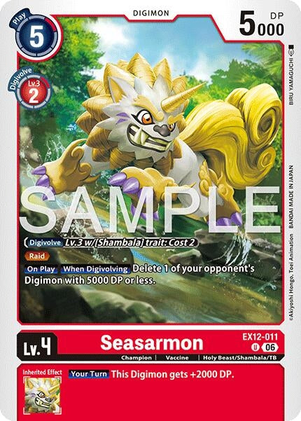 Image for Seasarmon (EX12-011 U) (Digital World Shambala) (EX-12) - Digimon Card Game