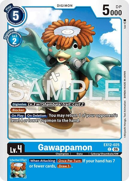 Image for Gawappamon (EX12-025 C) (Digital World Shambala) (EX-12) - Digimon Card Game