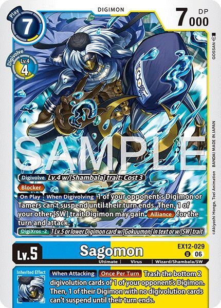 Image for Sagomon (EX12-029 U) (Digital World Shambala) (EX-12) - Digimon Card Game