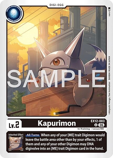 Image for Kapurimon (EX12-003 U) (Digital World Shambala) (EX-12) - Digimon Card Game