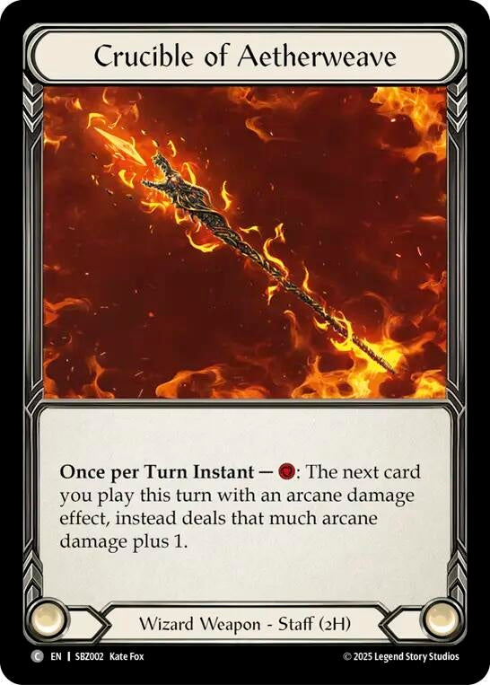 Image for Crucible of Aetherweave (SBZ002) (Silver Age Chapter 3) - Flesh and Blood TCG