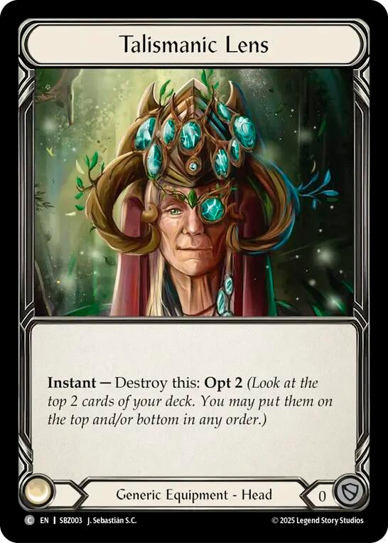 Image for Talismanic Lens (SBZ003) (Silver Age Chapter 3) - Flesh and Blood TCG