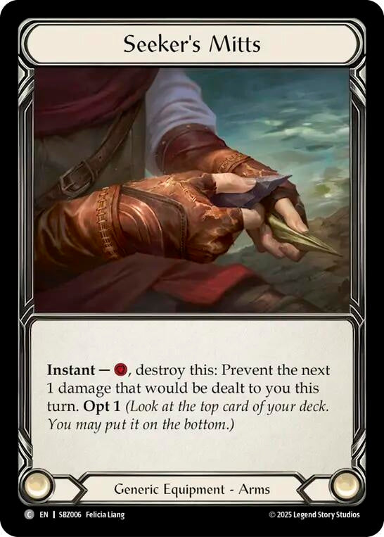 Image for Seeker's Mitts (SBZ006) (Silver Age Chapter 3) - Flesh and Blood TCG
