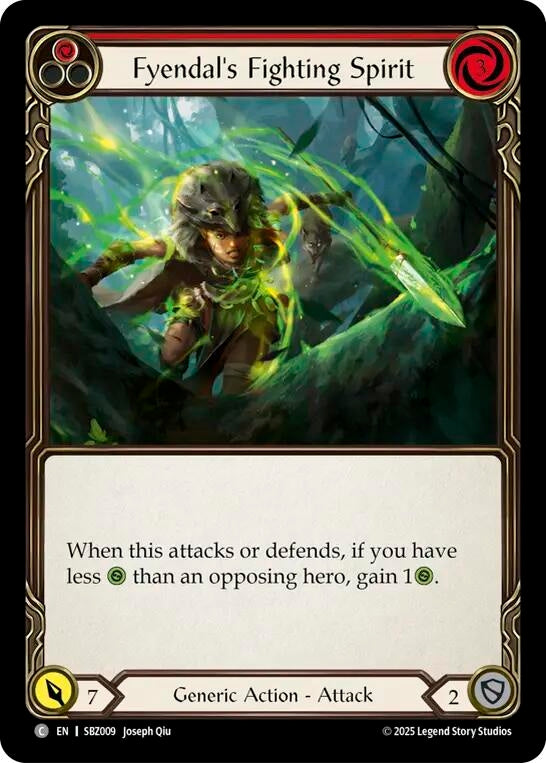 Image for Fyendal's Fighting Spirit (Red) (SBZ009) (Silver Age Chapter 3) - Flesh and Blood TCG