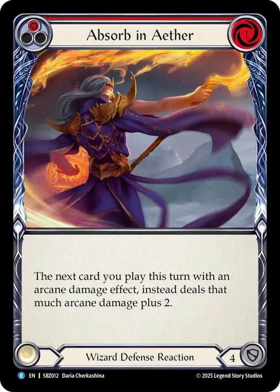 Image for Absorb in Aether (Red) (SBZ012) (Silver Age Chapter 3) - Flesh and Blood TCG