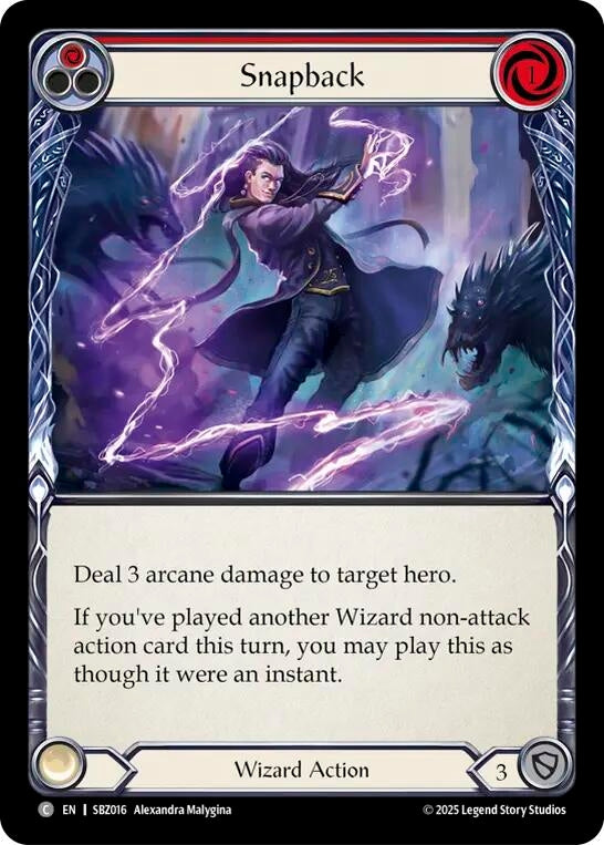 Image for Snapback (Red) (SBZ016) (Silver Age Chapter 3) - Flesh and Blood TCG