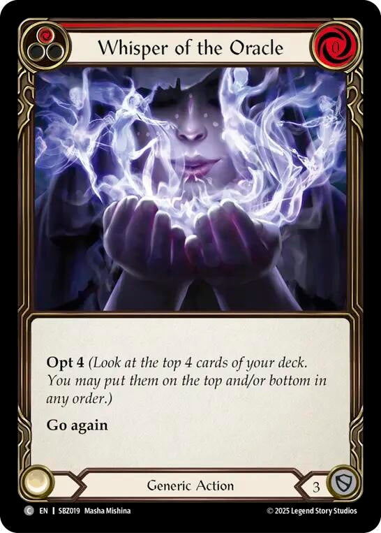 Image for Whisper of the Oracle (Red) (SBZ019) (Silver Age Chapter 3) - Flesh and Blood TCG